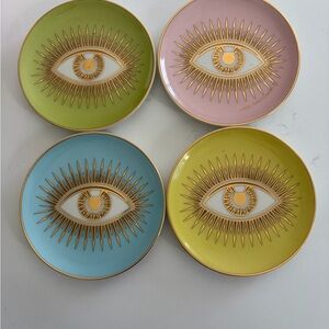 Jonathan Adler Le Wink porcelain coasters